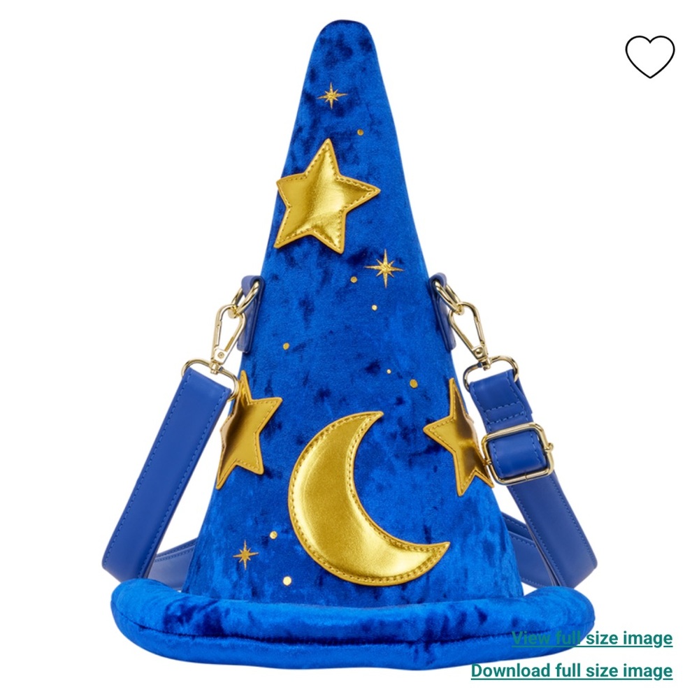Loungefly Fantasia Mickey Mouse Sorcerer Hat Figural Crossbody Bag